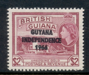 British-Guiana-1966-67-QEII-Pictorial-Independence-Opt-2-MUH