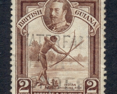 British-Guiana-1934-KGV-Pictorial-Indian-Shooting-Fish-2c-FU