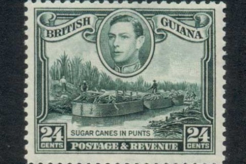 British-Guiana-1938-52-KGVI-Pictorial-24c-Wmk-upright-MLH