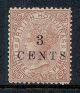 British-Honduras-1888-2c-on-3d-brown-QV-Portrait-Wmk-Crown-CC-MNG