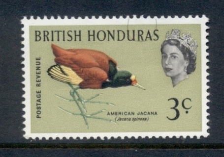 British-Honduras-1962-Birds-3c-MUH