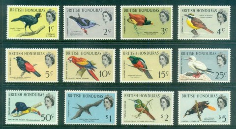 British-Honduras-1962-QEII-Pictorials