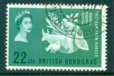 British-Honduras-1963-FFH-Freedom-From-Hunger-MLH-FU