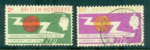 British-Honduras-1965-ITU-Centenary-FU