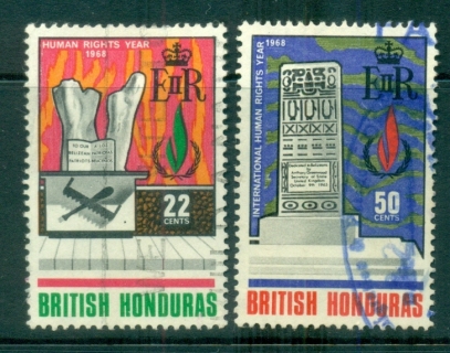 British-Honduras-1968-Intl-jpg-Human-Rights-Year-FU