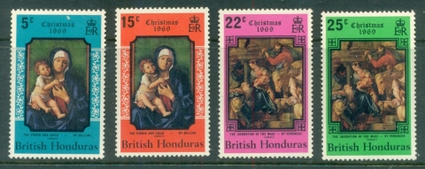 British-Honduras-1969-Xmas-MUH