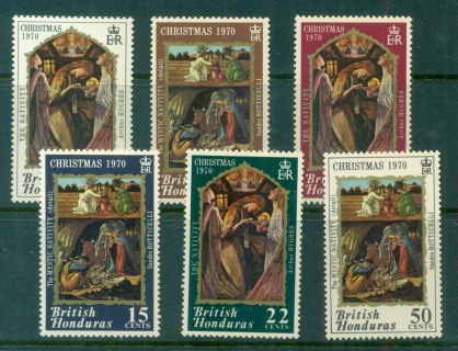 British-Honduras-1970-Xmas-MUH