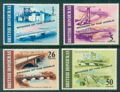 British-Honduras-1971-Bridges-of-the-World-MUH