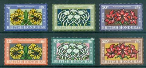 British-Honduras-1971-Flowers-MLH