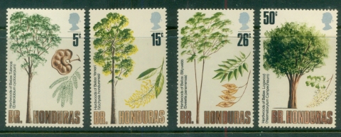 British-Honduras-1971-Hardwood-Trees-MUH