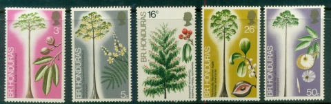 British-Honduras-1972-Hardwood-Trees-MUH