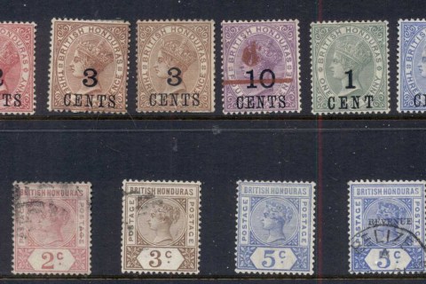British-Honduras-1888-1899-QV-Asst-MLH-FU