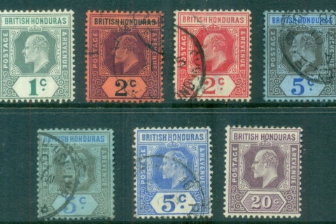 British-Honduras-1903-on-KEVII-Assorted-Oddments-MH-FU