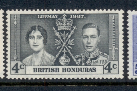 British-Honduras-1937-KGVI-Coronation-MUH