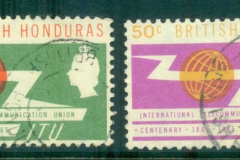 British-Honduras-1965-ITU-Centenary-FU