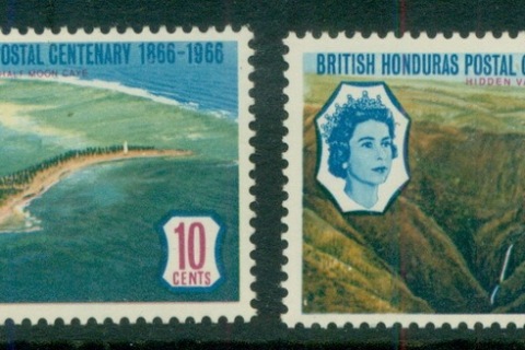 British-Honduras-1966-Views-MUH