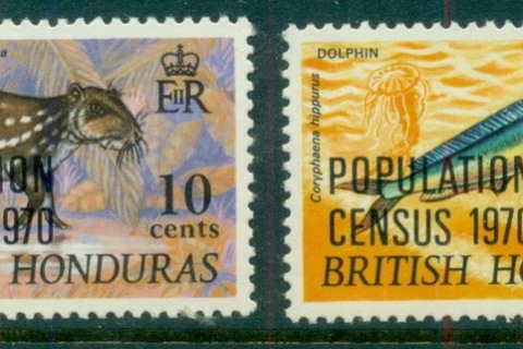 British-Honduras-1970-Wildlife-Opt-Population-Census-MUH