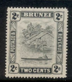 Brunei-1947-51-Scene-on-Brunei-River-2c-Perf-14-MLH