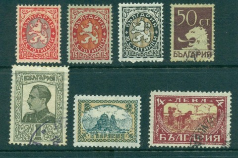 Bulgaria-1925-Asst-designs-MNG-MH-FU-lot31217