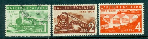 Bulgaria-1939-Trains-3-4-FU-Mh-lot31230