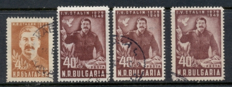 Bulgaria-1949-Stalin-70th-Birth-Anniversary-FU