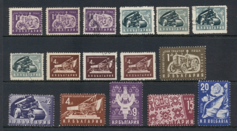 Bulgaria-1951-Industries-Asst-no-40l-MUH-MLH-FU