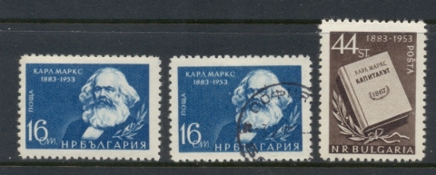 Bulgaria-1953-Karl-Marx-MLH