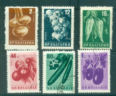 Bulgaria-1958-Vegetables-MH-CTO-lot31290