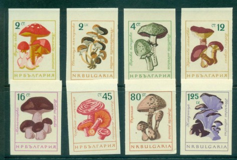 Bulgaria-1961-Funghi-IMPERF-MUH-lot31307