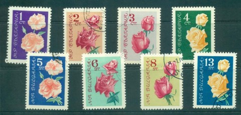 Bulgaria-1962-Roses-CTO-lot30309