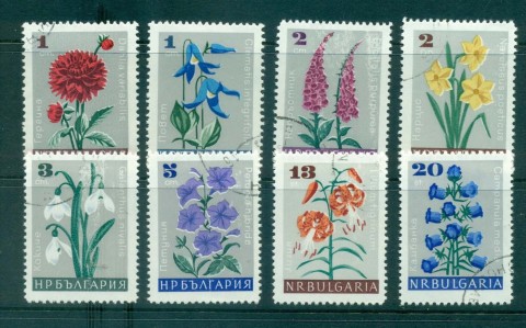 Bulgaria-1966-Flowers-CTO-lot31323