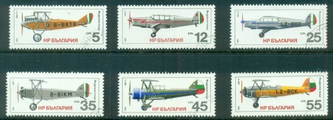 Bulgaria-1981-Airplanes-CTO