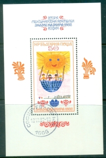 Bulgaria-1982-Childrens-Drawings-MS-CTO