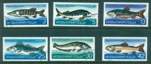 Bulgaria-1983-Fresh-Water-Fish-CTO