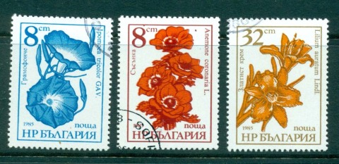 Bulgaria-1986-Flowers-CTO-lot31347