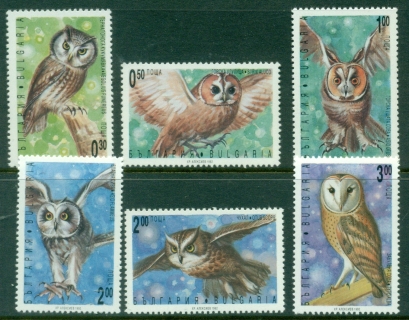 Bulgaria-1992-Birds-Owls-MUH