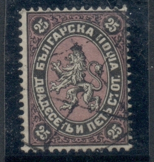 Bulgaria-1881-Lion-of-Bulgaria-25s-Black-Violet-FU