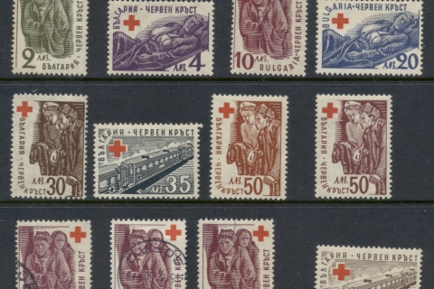 Bulgaria-1946-Red-Cross-MUH-FU