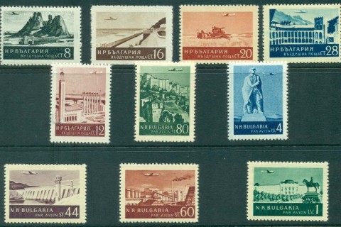 Bulgaria-1954-Air-Mail-Views-MUH-MLH-lot31357
