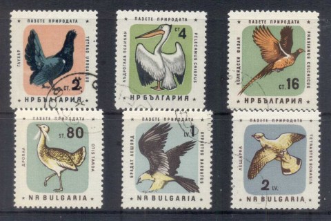 Bulgaria-1961-Birds-CTO