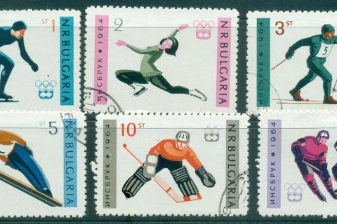 Bulgaria-1964-Winter-Olympics-CTO-lot31319