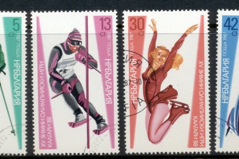 Bulgaria-1987-Winter-Olympics-Calgary-CTO