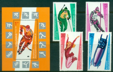 Bulgaria-1988-Winter-Olympics-Calgary-MS-MUH