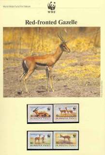 Burkina Faso 1993 WWF Red-Fronted Gazelle