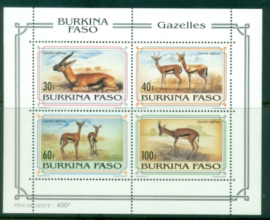 Burkina-Faso-1993-WWF-Gazella-Rufifrons-MS-MUH