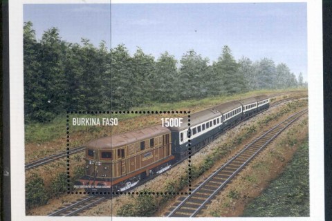 Burkina-Faso-1998-Trains-MS-MUH