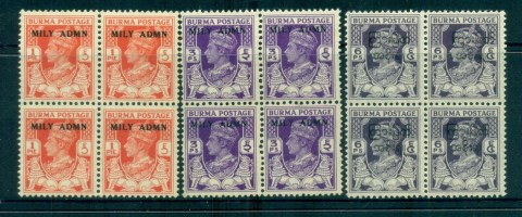 Burma-1939-KGVI-Opts-Asst-blks-4-MUH-lot82546