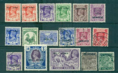 Burma-1946-on-Assorted-Oddments-Ots-jpg-MH-FU-lot62166