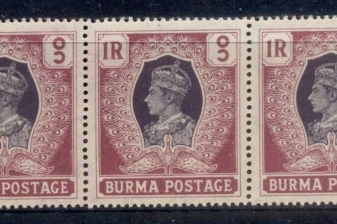 Burma-1938-KGVI-Peacock-1r-str3-MUH