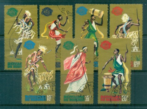 Burundi 1964 Dancers & Drummers (gold)